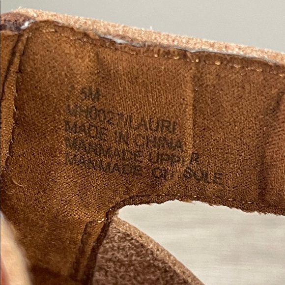 MIA Lauri Cog Wedge Sandals Brown Vegan Leather Size 7.5 Original Box - Picture 8 of 11